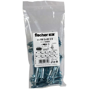 FISCHER DÜBEL HM 5 x 65 S B Hohlraum-Metalldübel Beutel  – 538883