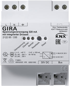 GIRA Spannungsversorgung 320 mA Drossel KNX R EG   – 212200
