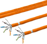 Alva KAT.7 Datenkabel Duplex S/FTP, 1000MHz, LSOH3, Cca, Farbe: orange - DK-KAT7-1000-SFTP-D-OR>TR100<