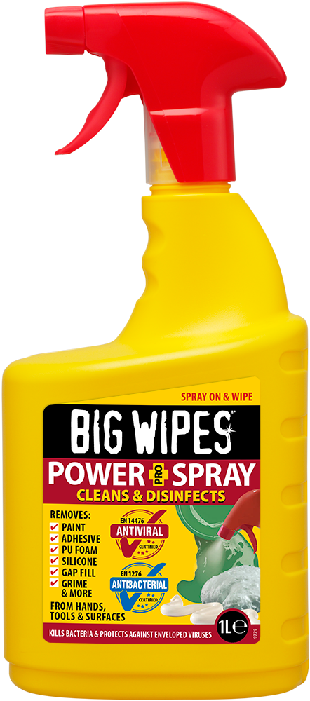 VIPROTEC BIG WIPES Power Spray 1 Liter, antiviral, antibakteriell  – 2448-DE