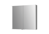 Alva Varia Aluminiumspiegelschrank 80x73,5x16,5cm, LED-Strips, Aluminium - AQBMVASPS7