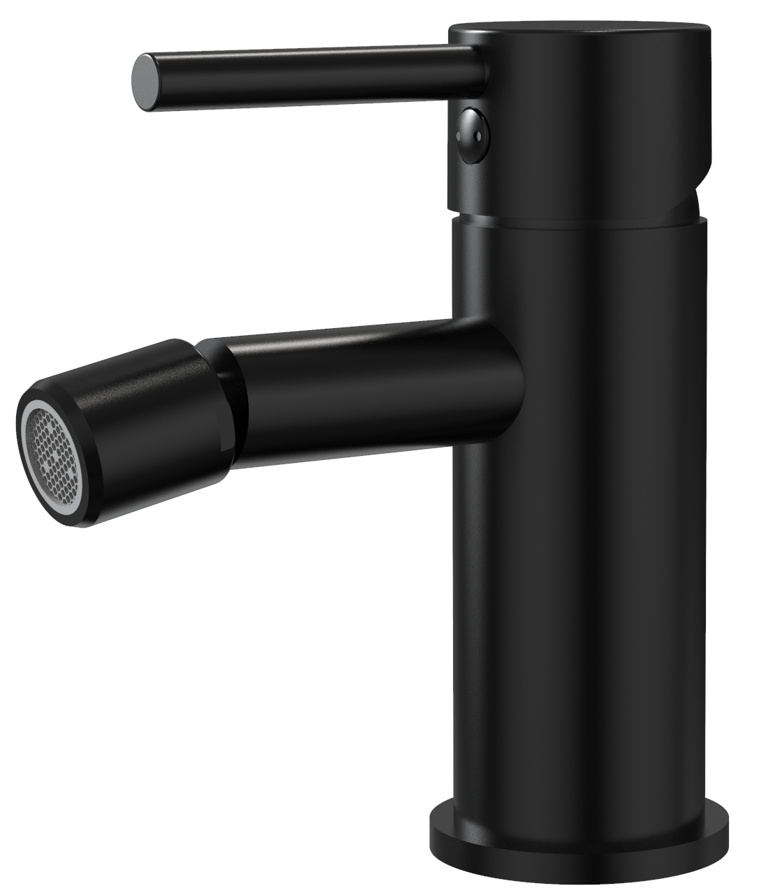Alva Idea 1.0 Bidetarmatur mit Ablaufgarnitur, Schwarz Matt - AQARIDBID.1S