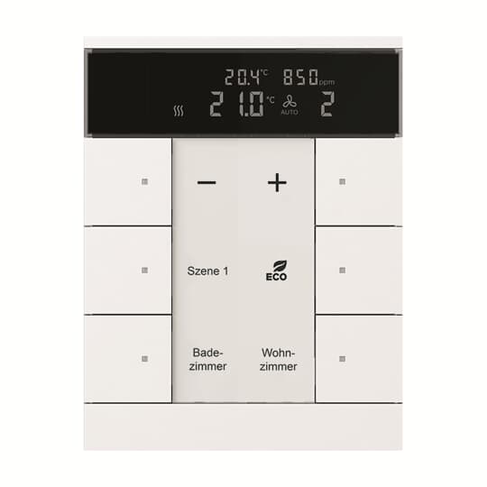 BUSCH-JAEGER HVAC/CO2-Gerät 6-fach BE SBC/U6.0.11-84  – 2CKA006330A0009