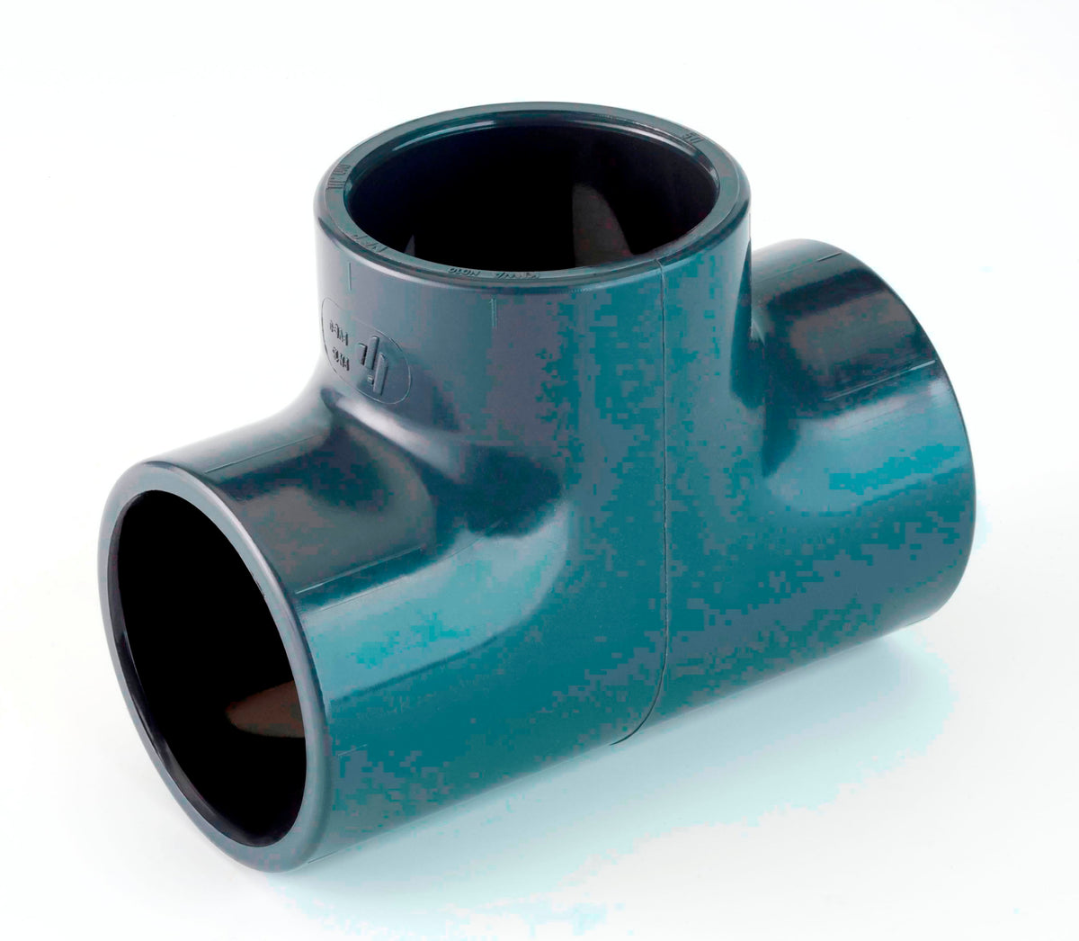 Alva PVC-U T-Stück 90 egal, d50 für Schwimmbadanwendung PN16, grau - ACSWT5090