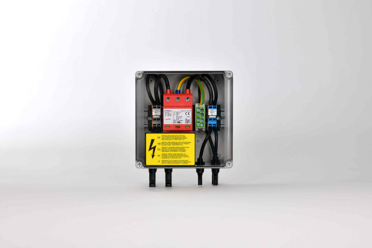 Alva PV-Anschlußbox 1 MPPT, 2IN/1OUT pro MPPT, ÜSS Typ II, MC4 - GAK-1MP-2I1O-T2-MC4