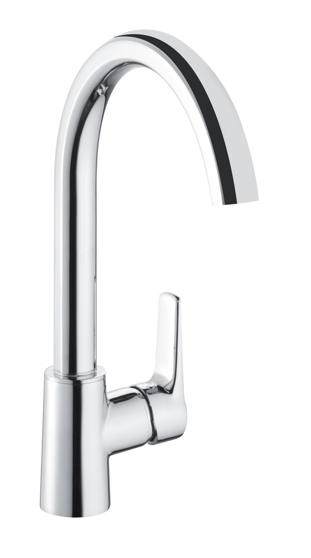 Alva Juna Spültischarmatur H:33,8cm schwenkbarer Rohrauslauf, Chrom - AQARJUSPT19