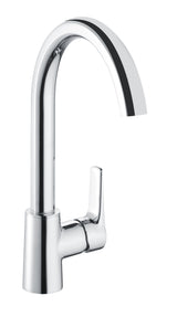 Alva Juna Spültischarmatur H:33,8cm schwenkbarer Rohrauslauf, Chrom - AQARJUSPT19
