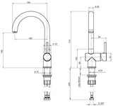 Alva Idea 1.0 Spültischarmatur Chrom - AQARIDSPTH.1