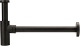 Alva Varia Design-Sifon 5/4" oh. Ventil, Wandrohr 32x370mm, Matt Schwarz - AQARVADS7S