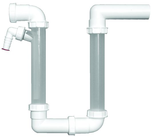 HUTTERER & LECHNER HL136.2 Kondensatsifon DN40 m. transparenten Standrohren   – HL136.2