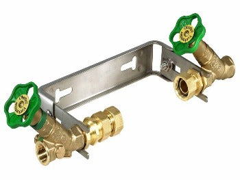 Alva Wasserzähler-Einbaugarnitur waagerecht, mit Dauerdurchfluss Q3=10,0m^3/h, 1 1/4" x 1 1/4", Bügel aus Edelstahl, starr 0022053200001 - ACWZG5/4