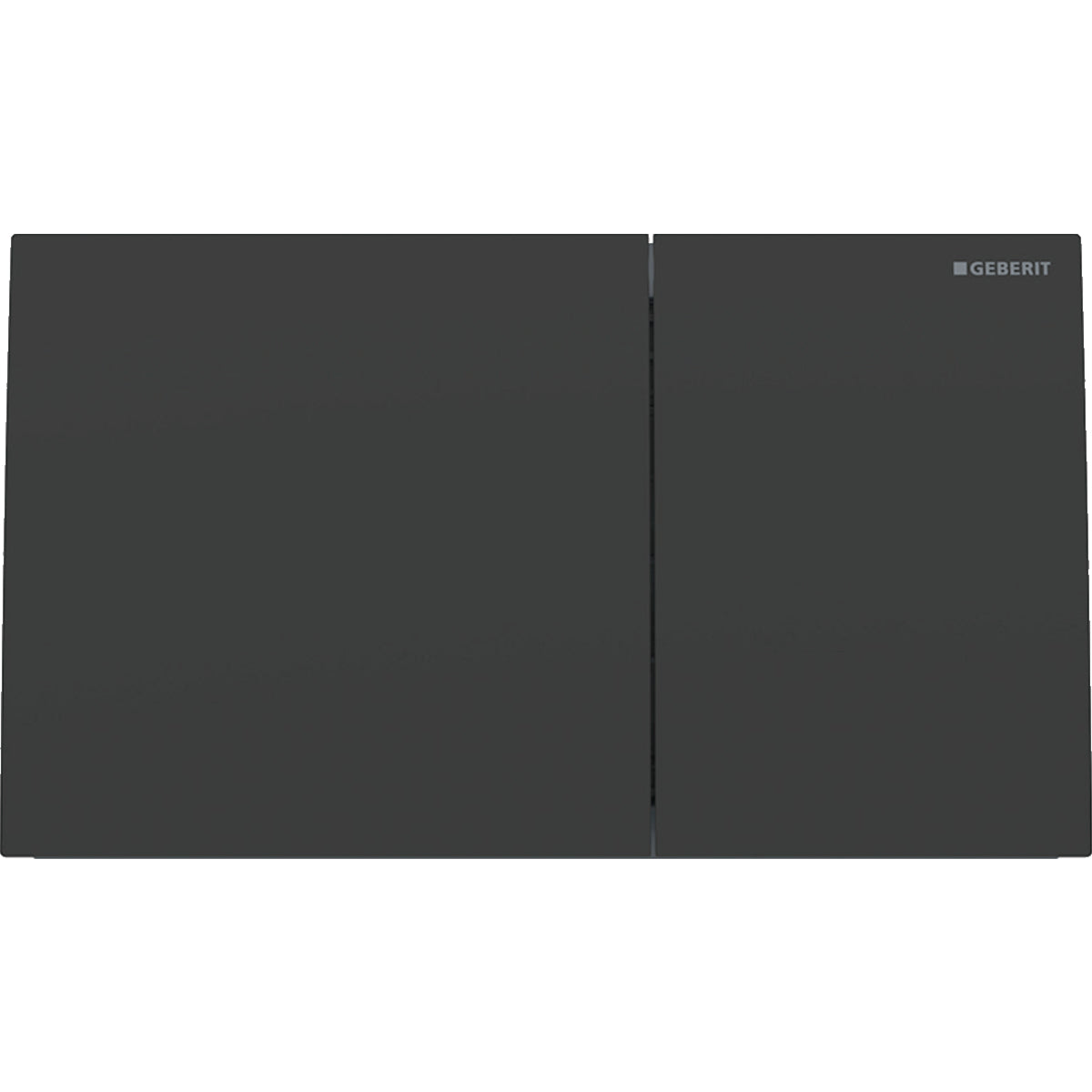GEBERIT GE Betaetigungsplatte Sigma70 2-Mengen Edelstahl, mattschwarz, square  – 115.622.14.1