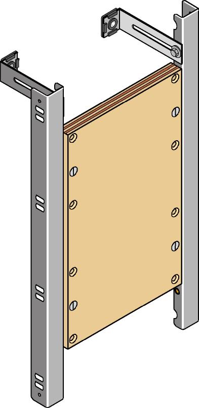 GEBERIT GE Huter Befestigungsplatte 40x70 cm schwere Konsollasten, Trocken/Vor/Inwand   – HU-BE9001-M