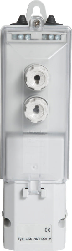 SEITEC Erdkabel-Übergangskasten LAK 75/2 D02 2xDO1 (E14) ohne Sicherungsmaterial grau   – ST373
