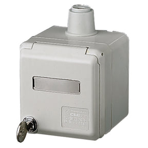 MENNEKES AP CEE-Wandsteckdose Cepex 16A 5p 400V 6h IP44 lichtgrau+Schloss+Be  – 4165