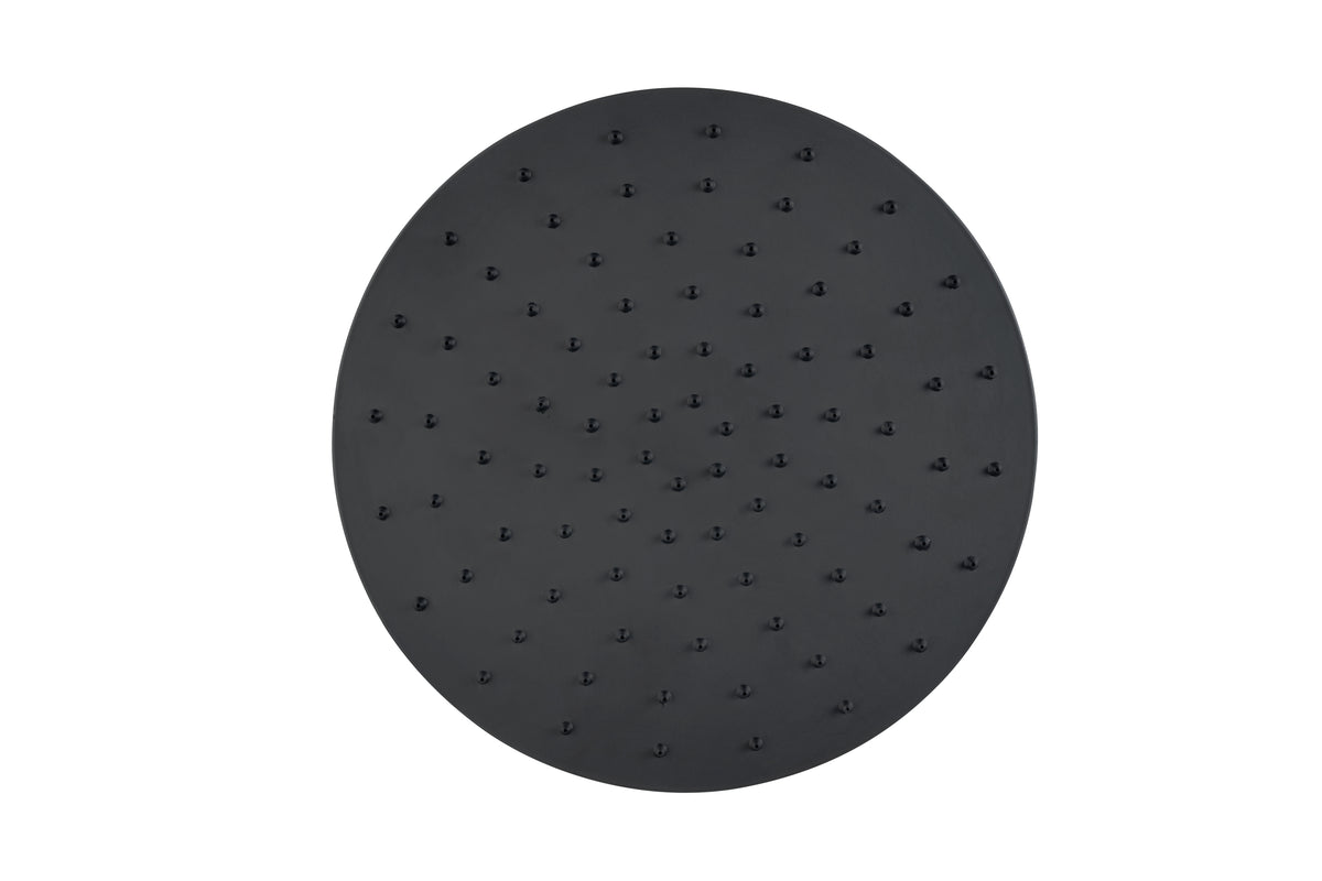 REGENWERK Regenwerk Passion Kopfbrause schwarz, Rund, 250 mm  – BPPAARRKB1RS