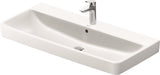Alva Juna Waschtisch 100x46cm mit Hahnloch, Weiß - AQKEJUWT100
