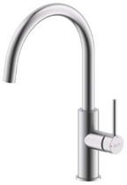 Alva Juna Spltischarmatur H: 36cm schwenkbarer Festauslauf, Edelstahl - AQARJUSPT31E