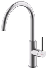 Alva Juna Spültischarmatur H: 36cm schwenkbarer Festauslauf, Edelstahl - AQARJUSPT31E