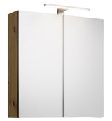 Alva Era Spiegelschrank 60x68x23,4cm LED-Aufsatzleuchte, Eiche Urban - AQBMERSPS1EU