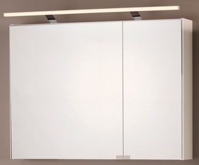 Alva Una Spiegelschrank 90x70x14,7cm, LED-Aufsatzleu., Weiß - AQSPS2W