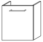 ALVA Una Unterschrank für WT8 1 Tür, 40x46x21,7 cm, Veruna Eiche