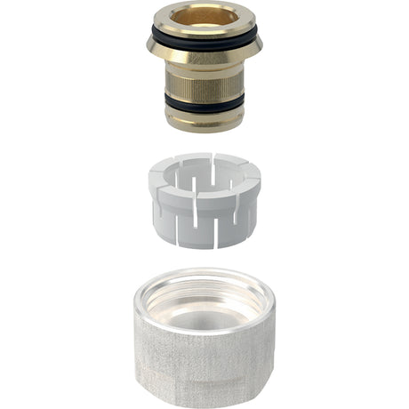 GEBERIT GE FlowFit Eurokonusverschraubung MS d16 mm x G3/4, vernickelt  – 619.055.00.1