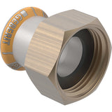 GEBERIT GE Mapress Therm Uebergang mit UeWM aus Messing d22mm x G1, NPW  – 45041