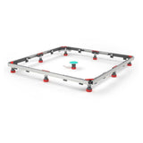REHAU MEPA Montagerahmen Rechteck, superflach Universal für Duschwannen 120/120  – 18961501182