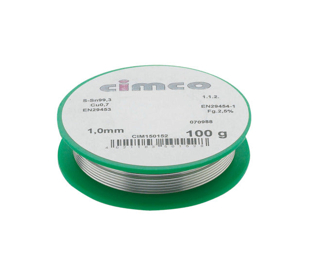 CIMCO Elektroniklot bleifrei, 1,0 mm Ø, 250 g  – 150154