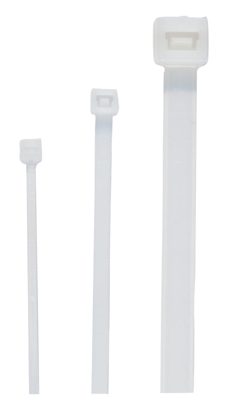 CIMCO Kabelbinder, naturfarbig, B x L 4,5 x 20 0 mm, 100 Stück  – 181367