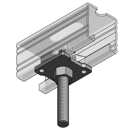 MEFA Stex Gewindebolzen GB 45, M8 x 50 mm  – 1281050