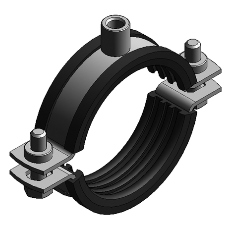 MEFA Rohrschelle Maxima PSM 35x4, 198 - 203mm M10/M12 TPE  – 0080270