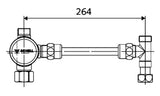Alva Eckventil-Thermostat Set, Starre Ausführung - AQEVTS