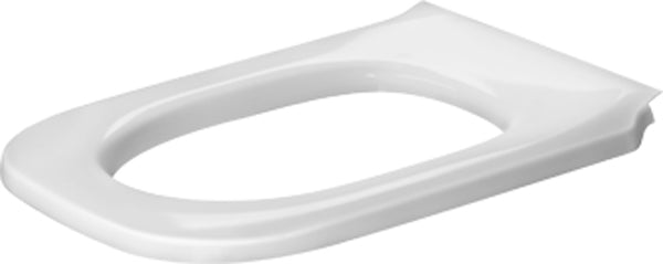 DURAVIT Duravit D-Code WC-Sitzring Vital o.Deckel, Scharniere edelst.,lang,weiß  – 0060710000