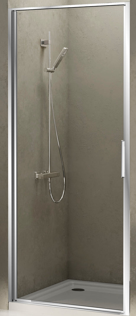 ALVA Dura Pendeltür 1-tlg. 90/195cm Links, Silber Matt, Glas ESG