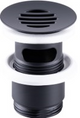 Alva Varia Ablaufventil 5/4" offen fr HWB, Schwarz Matt - AQARVAAV3S