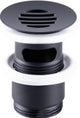 Alva Varia Ablaufventil 5/4" offen für HWB, Schwarz Matt - AQARVAAV3S