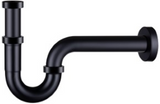 Alva Varia R”hrensifon 5/4" ohne Ventil Wandrohr 32x220mm, MS Schwarz Matt - AQARVARS3S