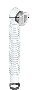 Alva Varia Überlaufrohr flexibel 540mm, Kunststoff, Weiß - AQARVARSS1E1