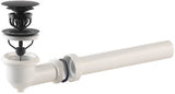 Alva Varia Set Ablaufvent. 5/4" Clic. f. AQARVARSS1,m.Anschluß-Bogen + Rohr,SchwM - AQARVARSS1S1S