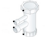 Alva Varia T-Stck 90 fr W„sche- trockner, d 10/14mm x 1", Weiá - AQARVARSS1E3