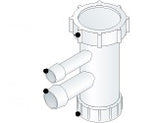 Alva Varia T-Stück 90 für Wäsche- trockner, d 10/14mm x 1", Weiß - AQARVARSS1E3