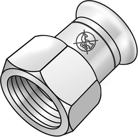 KE KELIT NPI457 Edelst.Pr.Übergang m.IG 18x1/2" für Trinkwasser nicht zulässig  – 53806C02