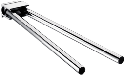 ALVA Pura Doppelhandtuchhalter 2-armig, Chrom - AQASPUDHH