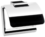 Alva Pura Toilettenpapierhalter mit Bgel und Deckel, Chrom - AQASPURH