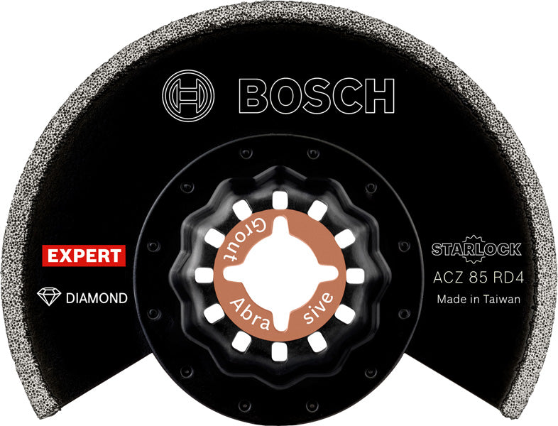 BOSCH POWER TOOLS EXPERT Grout Segment Blade ACZ 85 RD4 Bl att für Multifunktionswerkzeuge, 85 mm  – 2 608 900 034