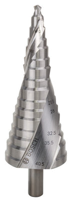 BOSCH POWER TOOLS Stufenbohrer HSS, für Kabelverschraubung en, M10-M40, 10 mm, 125,5 mm, 16 Stufen  – 2 608 587 427