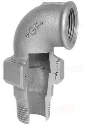 FISCHER GEORG FITTINGS Knieholländer Fig. 97 3/4" schwarz   – 770097105