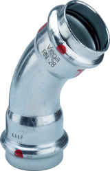 VIEGA Viega Bogen 45 Grad mit SC Prestabo 1126 in 35mm Stahl verzinkt   – 558 307